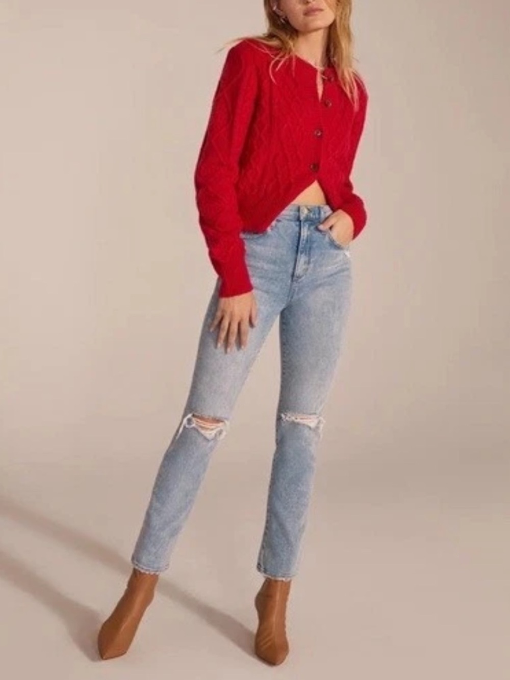 Favorite Daughter The Valentina Super High Rise Cigarette Ankle Jeans In Malibu